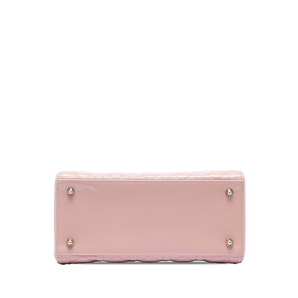 Pre-Loved Dior Medium Patent Cannage Lady Dior - Picture 3 of 7